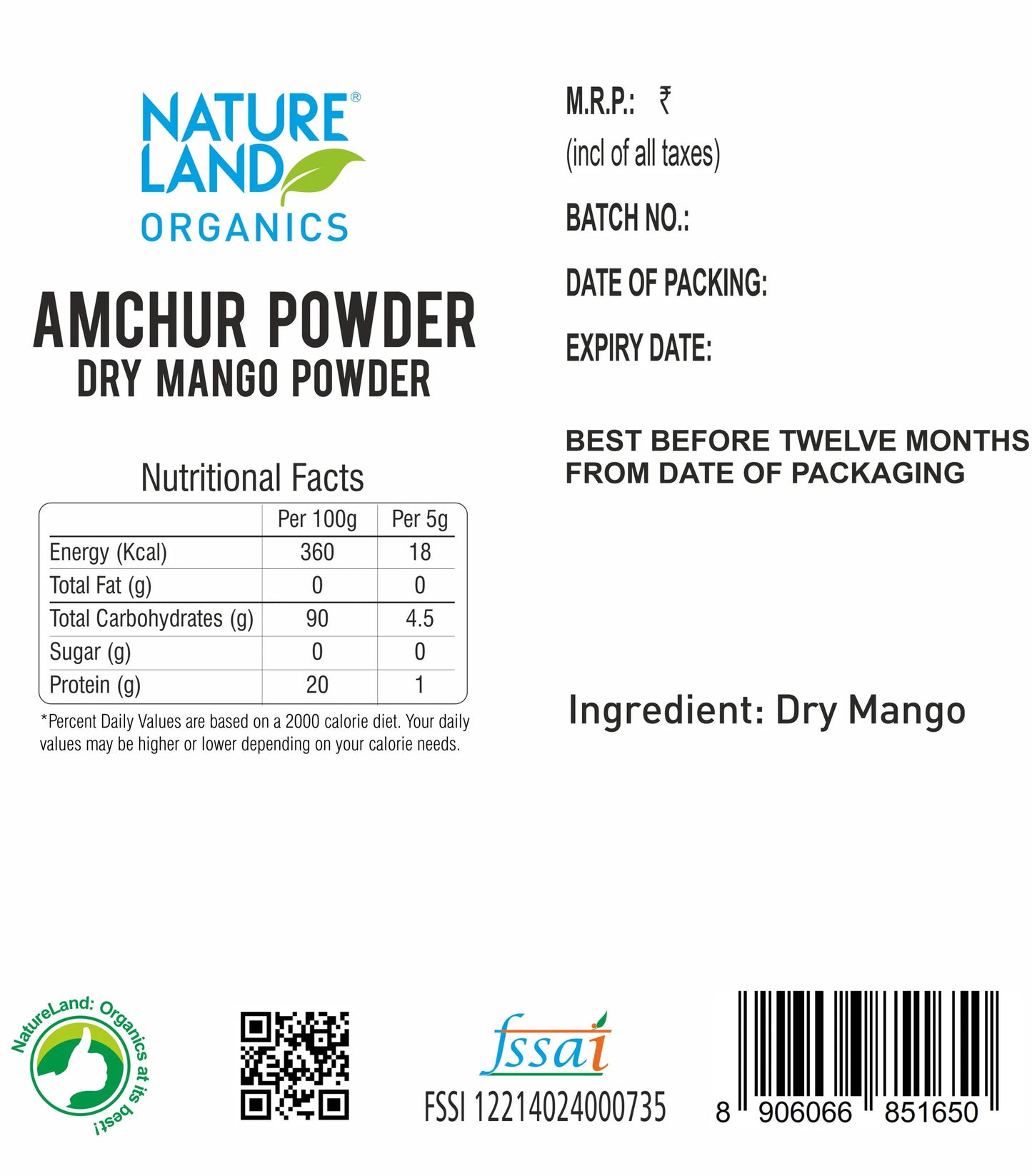 Amchur powder 100 Gm